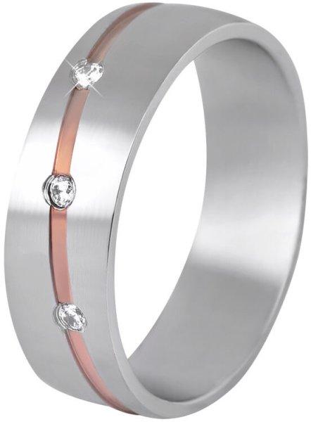 Beneto Exclusive Női bicolor acél gyűrű SPD07 49 mm