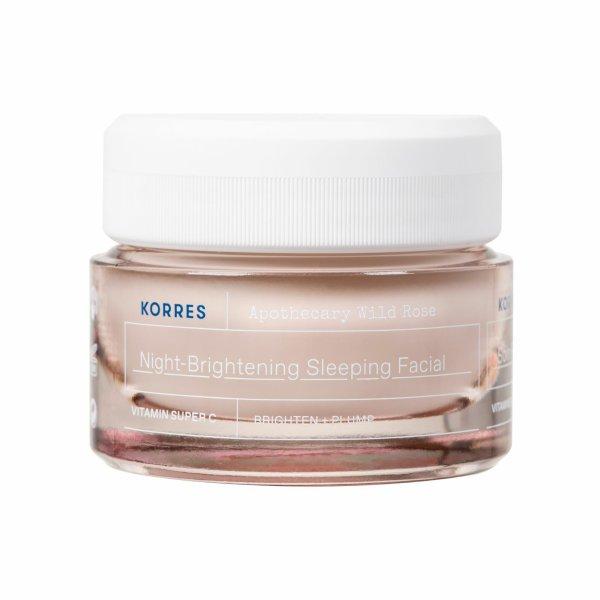 Korres Regeneráló éjszakai bőrkrém Wild Rose (Sleeping Facial) 40 ml