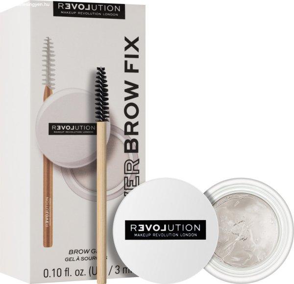 Revolution Szemöldök rögzítő gél Relove Power Brow Fix Clear (Brow Gel) 3
ml