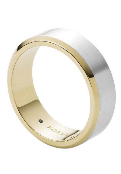 Fossil Elegáns férfi bicolor gyűrű Mens Dress JF03726998 60 mm