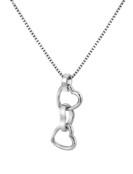 Hot Diamonds Romantikus ezüst nyakláncTrio Triple Heart DP835 (lánc, medál)