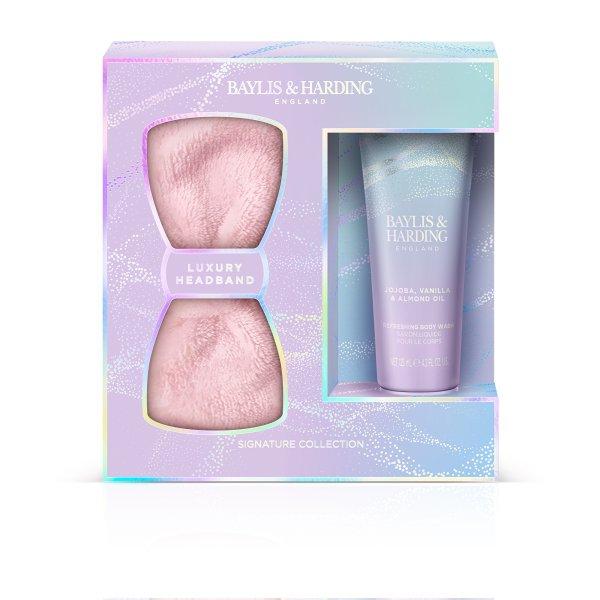 Baylis & Harding Ajándék szett testszappan és kozmetikai fejpánt Jojoba,
Vanília & Mandulaolaj 2 db