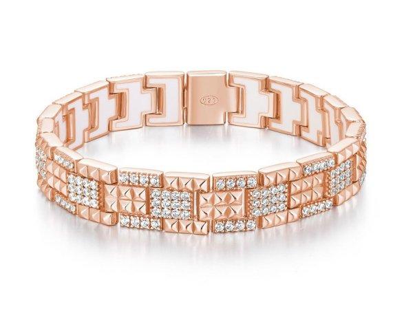 Rosato Káprázatos bronz karkötő cirkónium kövekkel Cubica RZCU56