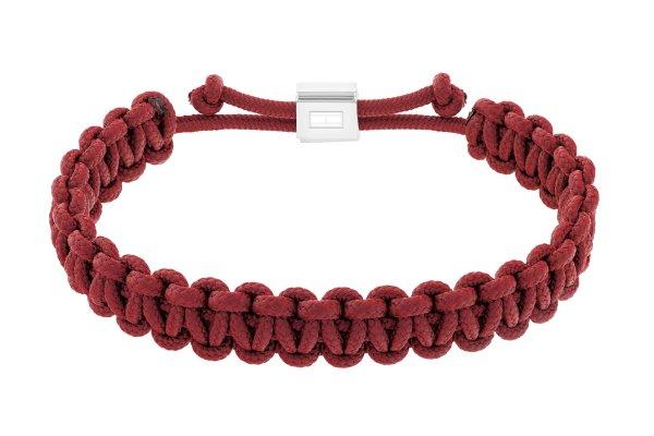 Tommy Hilfiger Piros paracord karkötő Braided 2790494