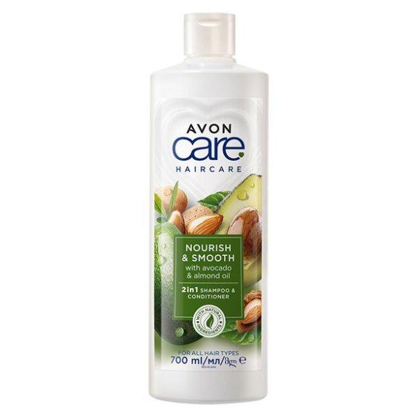 Avon Sampon és balzsam 2 az 1-ben Nourish & Smooth (2 in 1 Shampoo &
Conditioner) 700 ml