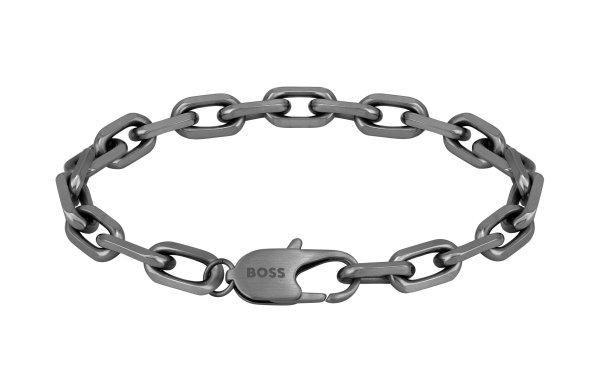Hugo Boss Divatos acél férfi karkötő 1580502 19 cm