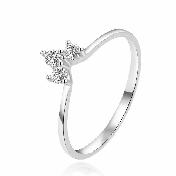 Agato Ezüst gyűrű átlátszó cirkónium kövekkel AGT-R22W 52 mm