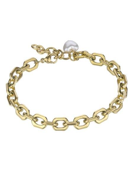 Marc Malone Aranyozott karkötő gyöngyökkel Hattie Gold Bracelet MCB24016G