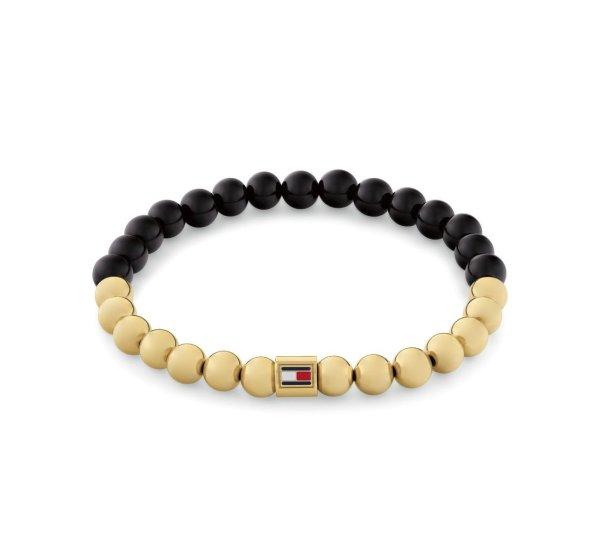 Tommy Hilfiger Gyöngykarkötő ónix-szal Semi-Precious Beads 2780961