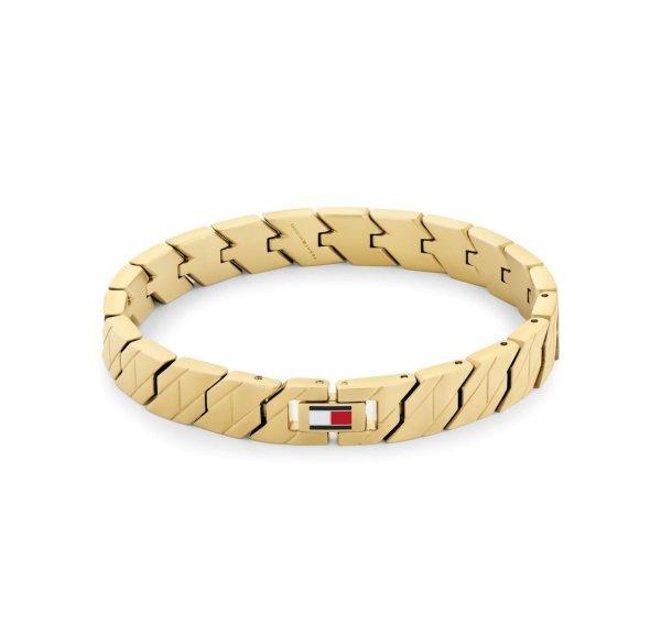 Tommy Hilfiger Lars férfi dizájner karkötő aranyozott acélból 2790620