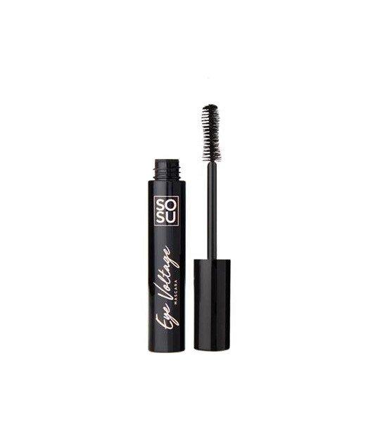 SOSU Cosmetics Volumennövelő vízálló szempillaspirál Eye Voltage
(Volumising Mascara) 10 ml Jet Black