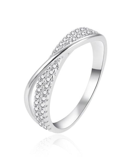 Agato Elegáns ezüst gyűrű cirkónium kövekkel AGT-R19W 60 mm