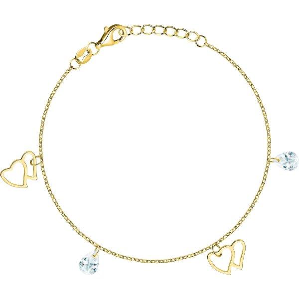 La Petite Story Aranyozott női karkötő medálokkal Silver LPS05AWV60