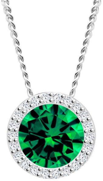 Preciosa Ezüst nyaklánc Lynx Emerald 5268 66 (lánc, medál)