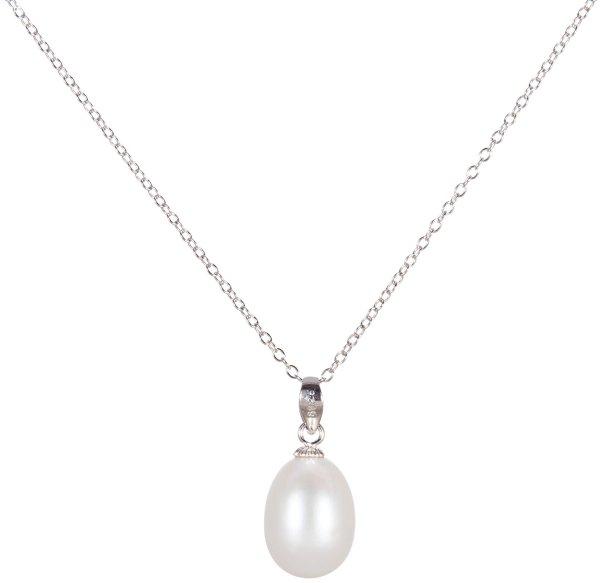 JwL Luxury Pearls Ezüst nyaklánc igazgyönggyel JL0436 (lánc, medál) 45 cm