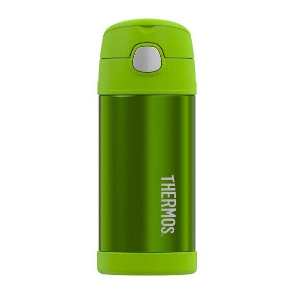 Thermos FUNtainer Gyermek termosz szívószállal - lime 355 ml
