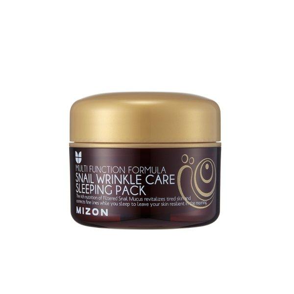Mizon Regeneráló, bőrfiatalító és tápláló éjszakai arcmaszk
csigaváladék szűrővel 50% a (Snail Wrinkle Care Sleeping Pack) 80 ml