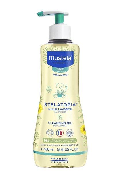 Mustela Baba zuhany és fürdőolaj rendkívül száraz és atópiás bőrre
Stelatopia (Cleansing Oil) 500 ml
