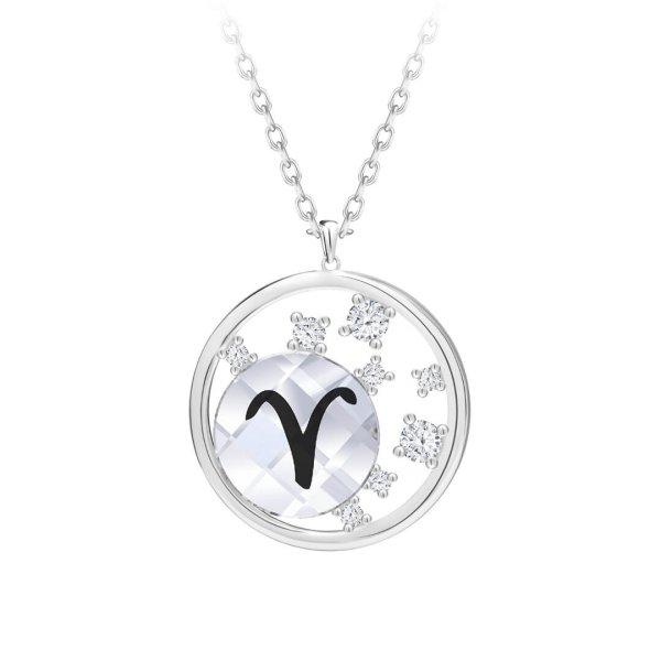 Preciosa Ezüst nyaklánc cseh kristállyal Kos Sparkling Zodiac 6150 84 (lánc,
medál)