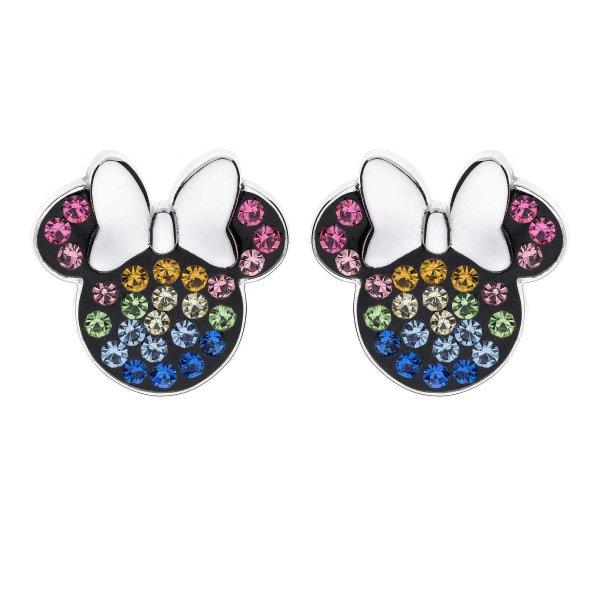 Disney Játékos ezüst fülbevaló Minnie Mouse E903207SRML