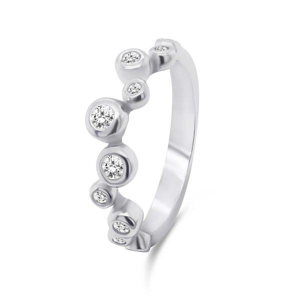 Brilio Silver Gyönyörű cirkóniumkövekkel kirakott ezüst gyűrű RI060W 50
mm