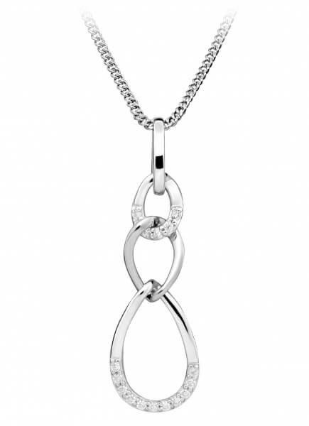 Silver Cat Elegáns nyaklánc cirkónium kövekkel SC437