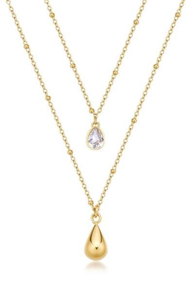 Brosway Dupla aranyozott nyaklánc Tear Drop Perfect BPC37