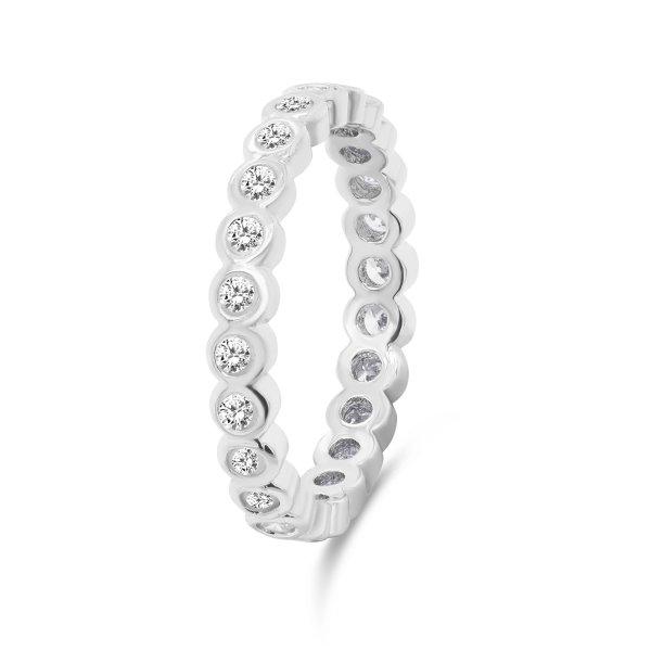 Brilio Silver Gyönyörű cirkóniumkövekkel kirakott ezüst gyűrű RI050W 52
mm