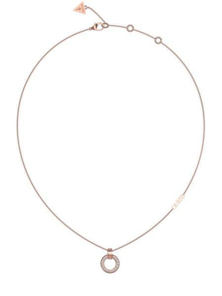 Guess Gyönyörű bronz nyaklánc Circle Lights JUBN03159JWRGT/U