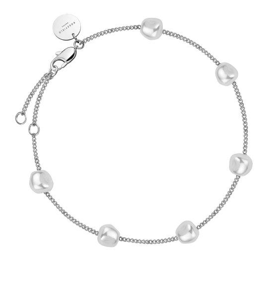 Rosefield Bájos acél karkötő gyöngyökkel Essentials JBLPS-J604
