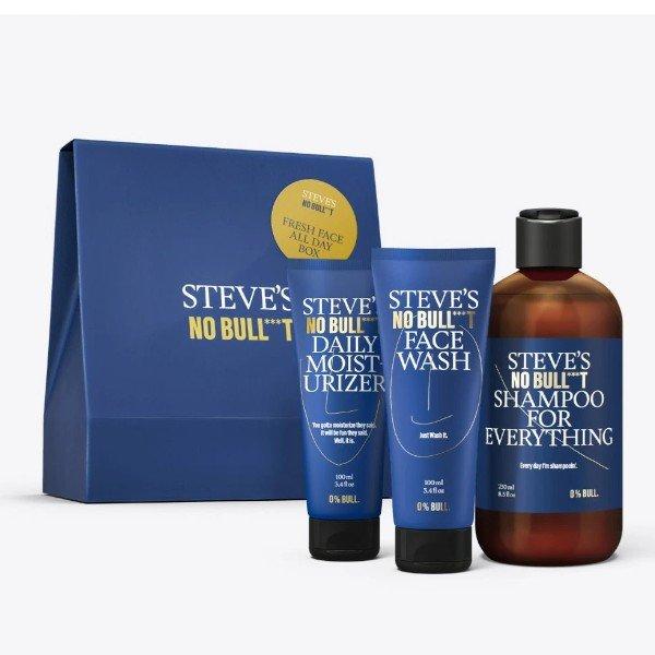 Steve's Ajándék készlet bőr- és hajápoláshoz Fresh Face All Day Set