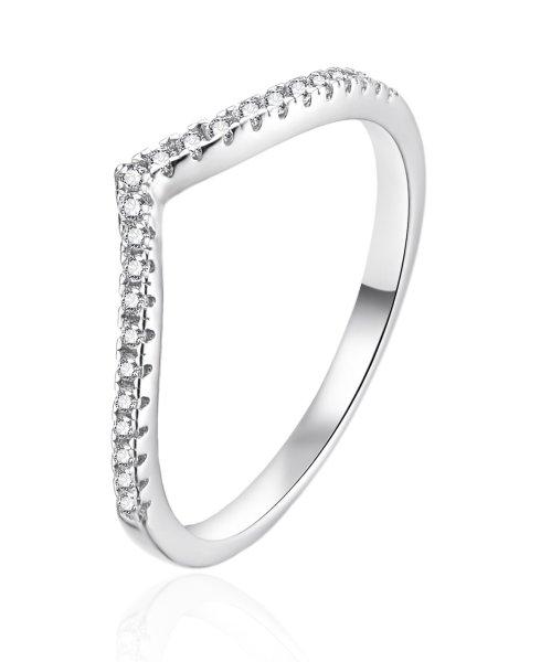 Agato Elegáns ezüst gyűrű cirkónium kövekkel AGT-R41W 52 mm