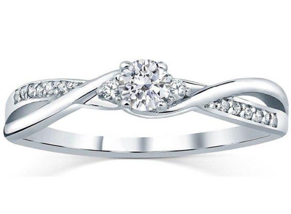 Silvego Ezüst gyűrű Swarovski kristályokkal FNJR085sw 61 mm