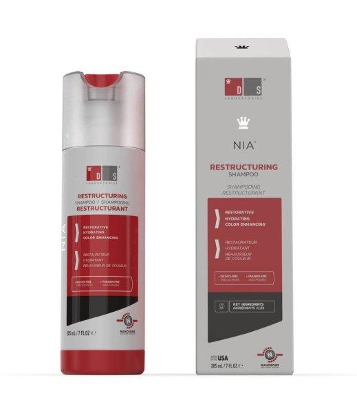 DS Laboratories Sampon sérült hajra Nia (Restructuring Shampoo) 205 ml