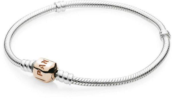 Pandora Ezüst karkötő bronz csattal 580702 18 cm