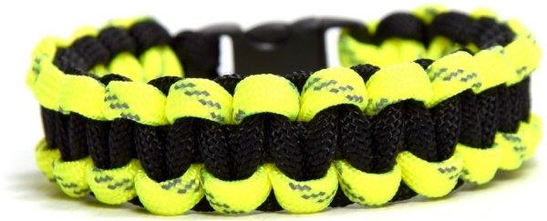 Cordell Paracord karkötő Solomon Fekete fényvisszaverő szálakkal XL ( 20 -
21 cm )
