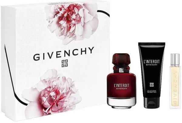 Givenchy L´Interdit Rouge - EDP 80 ml + testápoló tej 75 ml + EDP 12,5 ml