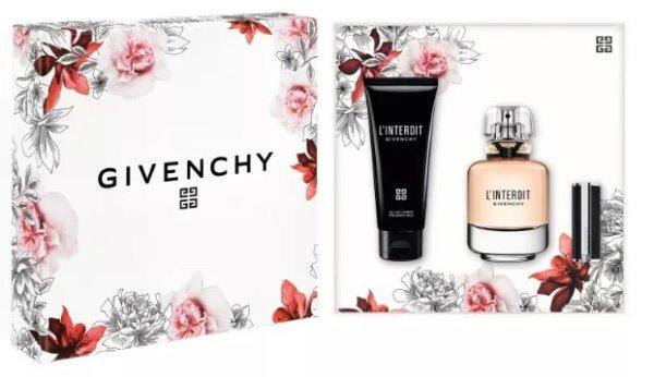 Givenchy L'Interdit - EDP 80 ml + testápoló tej 75 ml + ajakrúzs 1,5 g