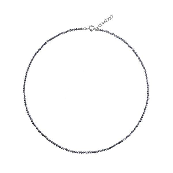AGAIN Jewelry Hematit gyöngy nyaklánc AJKNA005