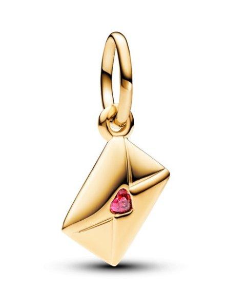 Pandora Aranyozott medál Boríték szerelmes levéllel Shine Moments 762606C01