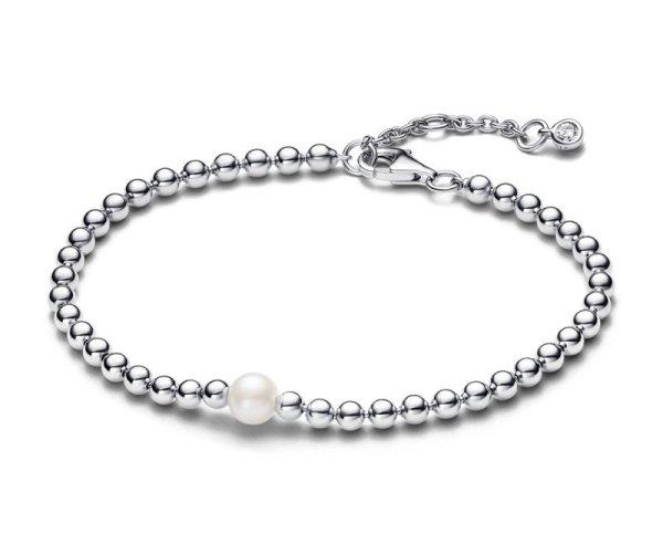 Pandora Ezüst gyöngy karkötő Perla Timeless 593173C01 20 cm
