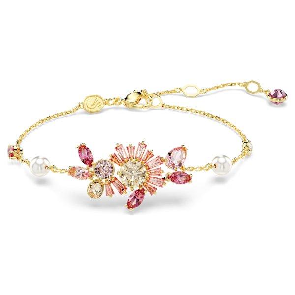 Swarovski Bájos aranyozott karkötő kristályokkal Gema 5688488