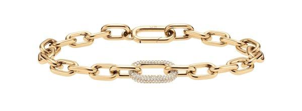 Daniel Wellington Luxus aranyozott karkötő kristályokkal Crystal Link
DW00400572 15,5 cm