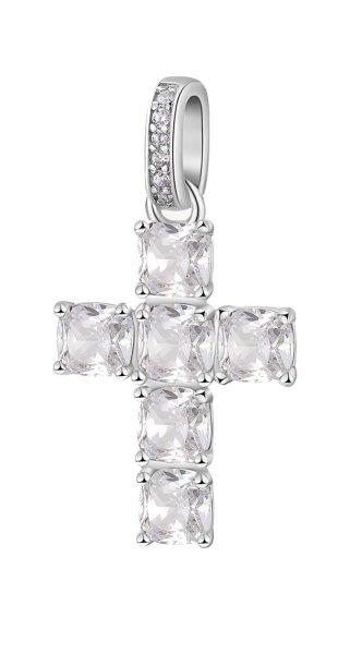 Brosway Ezüst medál Kereszt cirkónium kövekkel Fancy Infinite White FIW119