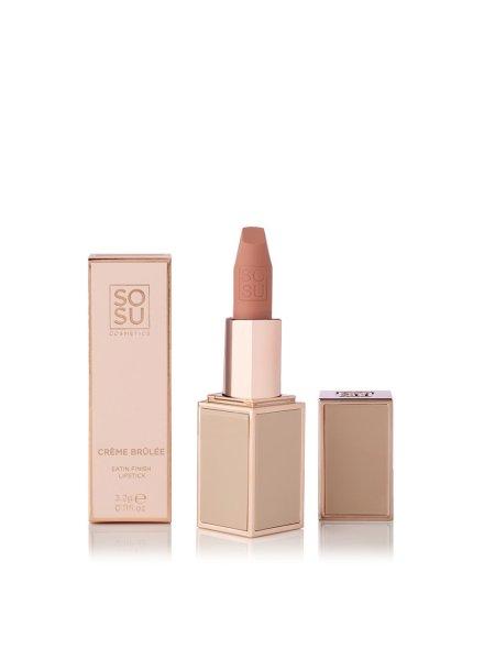 SOSU Cosmetics Szatén fényes rúzs (Satin Lipstick) 3,2 g Crème Brulee