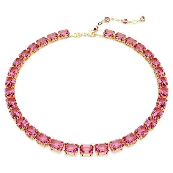 Swarovski Jellegzetes nyaklánc rózsaszín kristályokkal Millenia 5683429