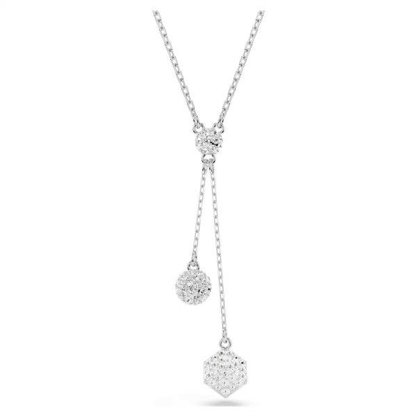 Swarovski Hosszú nyaklánc csillogó golyóval és kockával Dextera 5693207