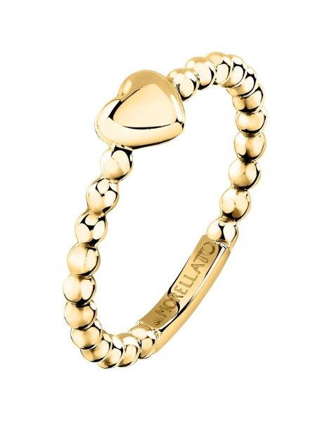 Morellato Gyengéd aranyozott gyűrű szívvel Talismani SAIX29 52 mm