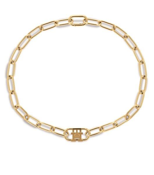 Tommy Hilfiger Divatos aranyozott nyaklánc Monogram 2780721
