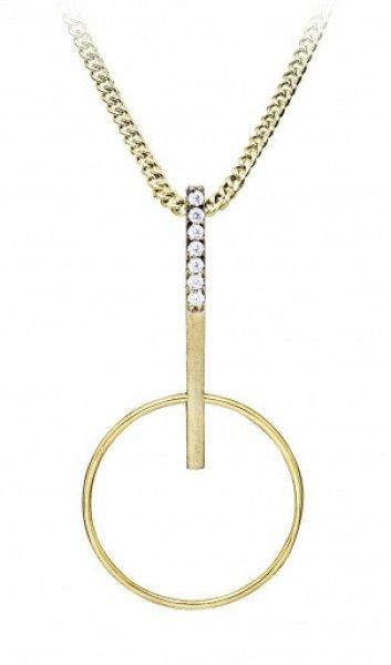 Silver Cat Minimalista aranyozott nyaklánc cirkónium kővel SC523 (lánc,
medál)